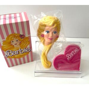 Avon Barbie Hair Brush & Comb Grooming Set Stylish Collectable 1989‎ NIB Vintage